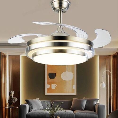 Modern LED Ceiling Fans with Lights 6-Wind Adjustable Speed