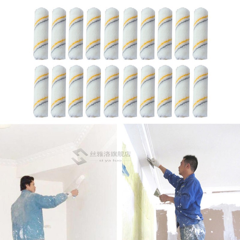 *20pcs 4 Inch Foam Paint Roller Brush Craft Paint Foam Rolle