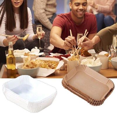 Rectangle Air Fryer Parchment Paper Liners 8.7inch One-time
