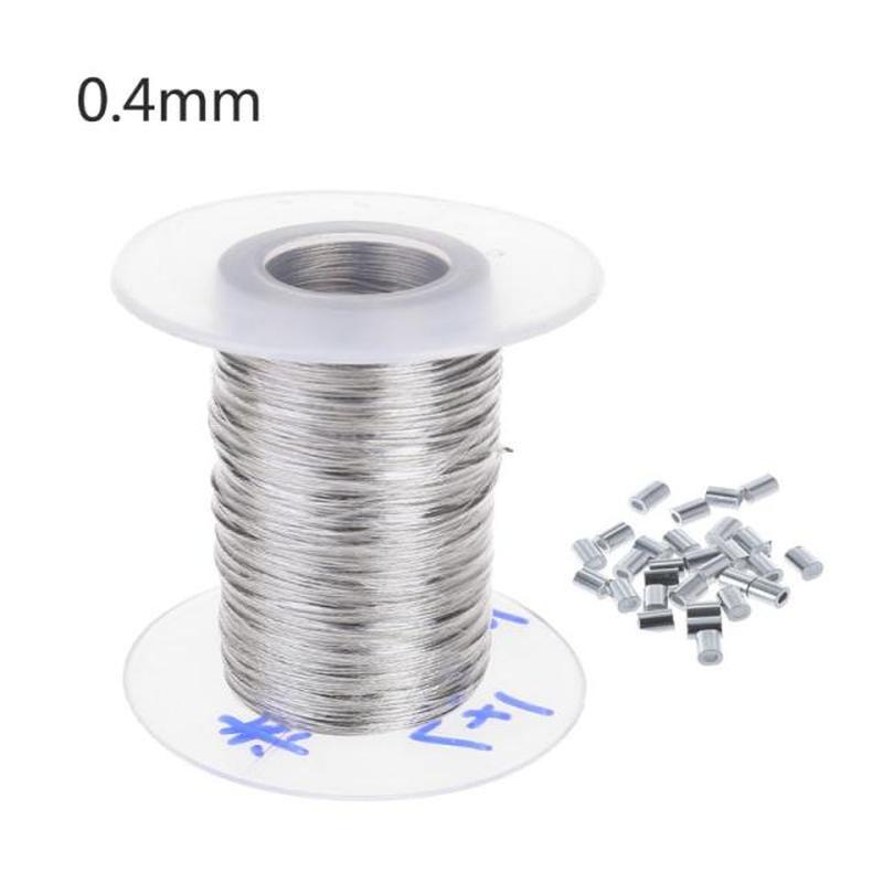 100m Stainless Steel Wire Rope Soft Fishing Lifting Cable wi