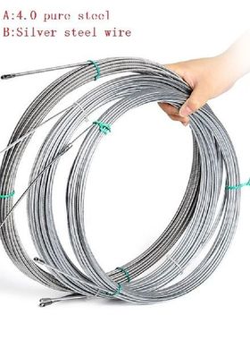 Fish Tape Cable Push Puller Tools Wheel Cable Pushing