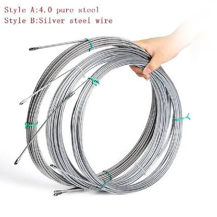 Fish Tape Cable Push Puller Tools Wheel Cable Pushing