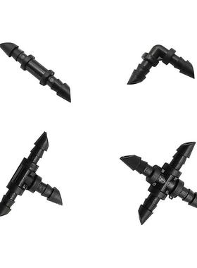 200 Pcs Barbed Straight Elbow Cross Three way Tee