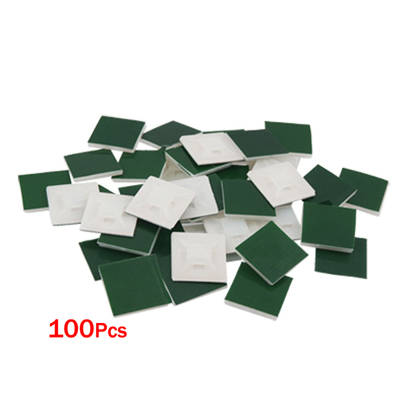 Self-Adhesive Wire Bundle Holder 3mm Cable Tie Mount Base 10