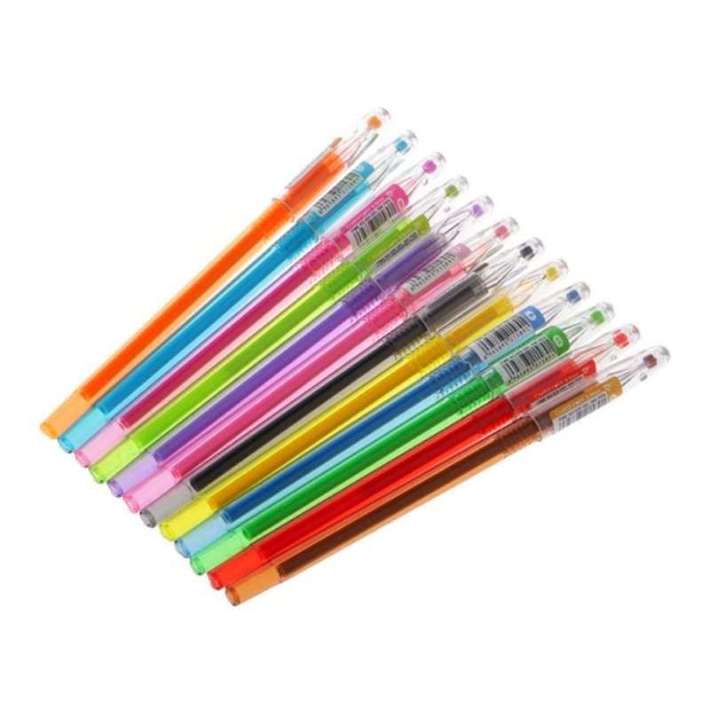 Diamond Gel Pen School Supplies Draw 12 Colored Pens Student