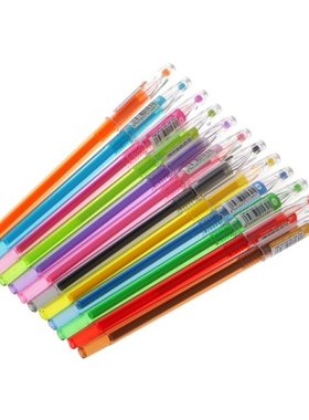 Diamond Gel Pen School Supplies Draw 12 Colored Pens Student