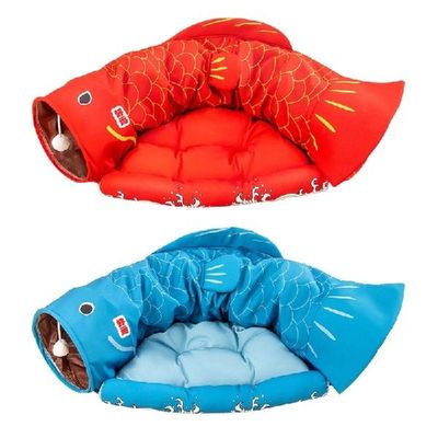 Tunnel Tube Collapsible Tent Maze House+Bed for Rabbit