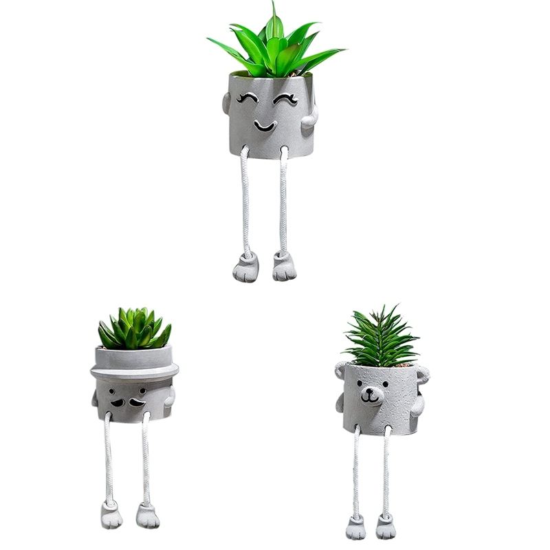 Hot Artificial Potted Plant Fake Succulent Plant Cute