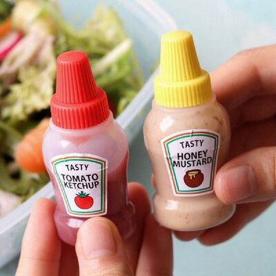 2pcs/set 25ML Mini Tomato Gravy Boat Salad Dressing Oil