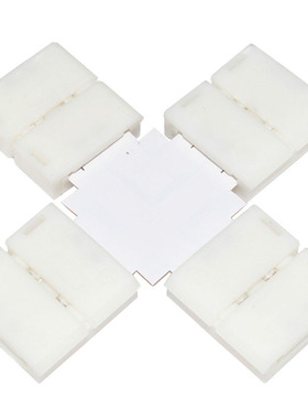 LED Strip Connector Adapters, 3528 Colour (8mm) Shape X Qty: