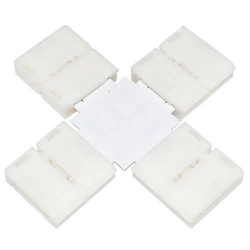 LED Strip Connector Adapters, 3528 Colour (8mm) Shape X Qty: