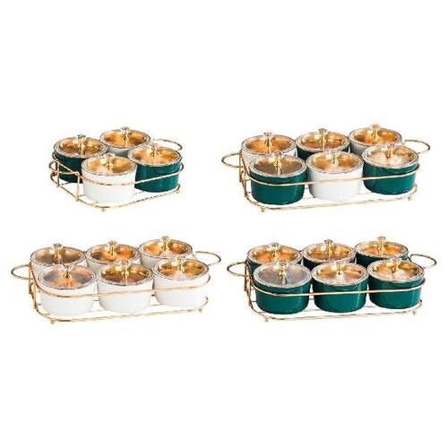 Nordic Snacks Serving Platter Tray W/ Lid Plate Fruit Bowl