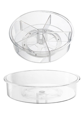 Round Turntable Spining Organization Clear Acrylic Rotating