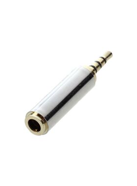 Gold 2.5mm Male to 3.5mm Female Stereo Adapter Converter Jac