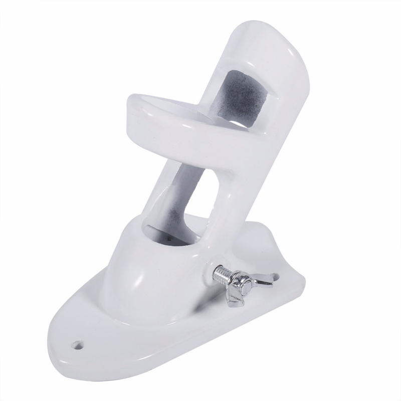 Flag Pole Holder Mounting Mount Flagpole Bracket White Multi
