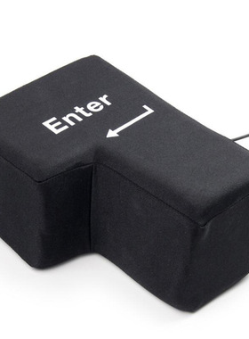 Enter Key Pillow, Big USB Enter Button Stress Relief Vent To
