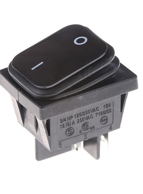 38x28.5x30.5mm DPST 4PIN ON/OFF Boat Rocker Switch 16A 250V