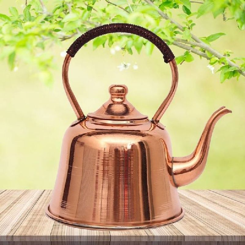 2L Pure Copper Teapot Handmade Red Copper Kettle Hot Pot