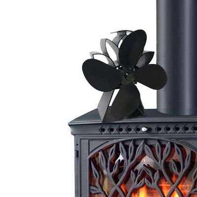 Heat Powered Fireplace Fan  Burner stoves Quiet Circulates