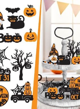 Farm Dining Table Set 6 1Set Of Halloween Sign Wood Table