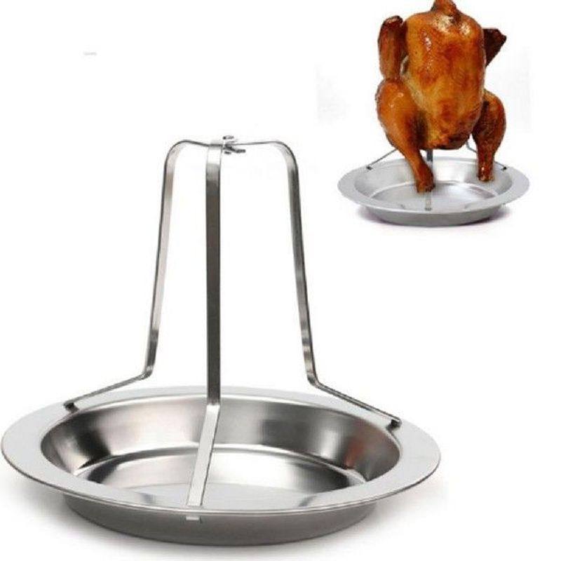 roast chicken holder stainless steel upright roaster rack