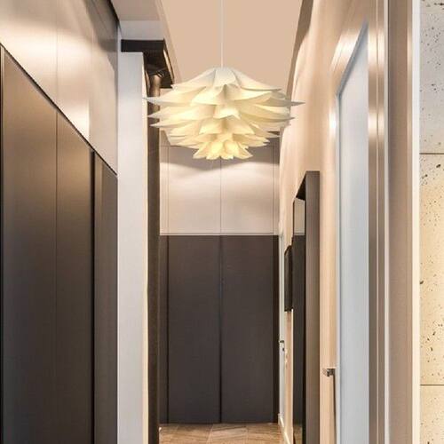 Paper Lotus Pinecone Lantern Lampshade Modern Ceiling Lamp