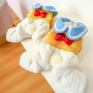 Winter Pet Hooded Cute Dog Clothes Fleece Jacket Medium And