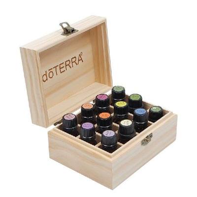 For DoTERRA Essential Oil Storage Wooden Box 12 Compartment