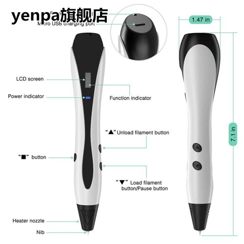 3D Pen For Kids Adults,Best Drawing Doodler 3D Printing Pen