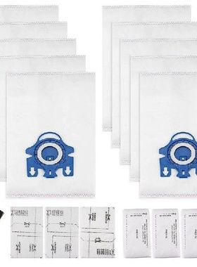 10 Packs 3D Airclean Bags Replacement For Miele GN Vacuum