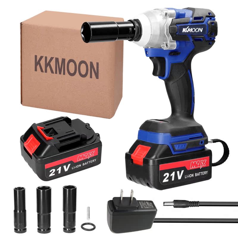 21V Cordless Electric Wrench Brushless Motor Stepless Speed