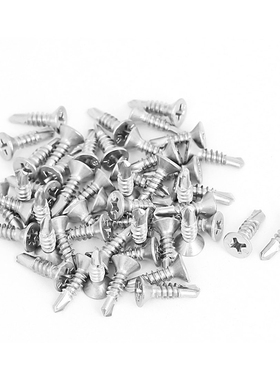 M4.2 x 16mm Cross Flat Head Countersunk Self Drilling Screws