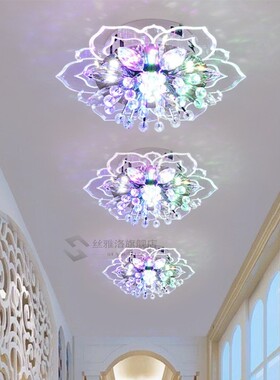 Modern LED Crystal Ceiling Light  Hallway Living Room Lamp B