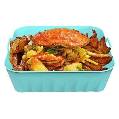 Square Air Silicone Tray 7.1inch Heat-Resistant Fryer