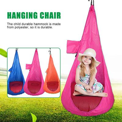Home Child Durable Hammock Chair Kids Swing Pod Comfortable