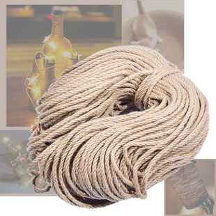 6mmx100m Sisal Rope Natural Retro Jute Rope Sword Pet