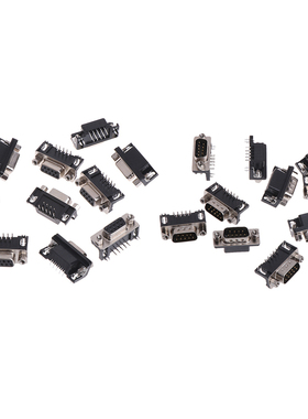 10 Pcs RS232 Serial DB9 DB-9 9-Pin Male/Female Connector Rig