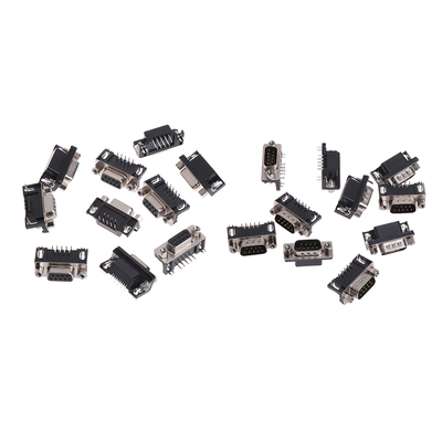 10 Pcs RS232 Serial DB9 DB-9 9-Pin Male/Female Connector Rig