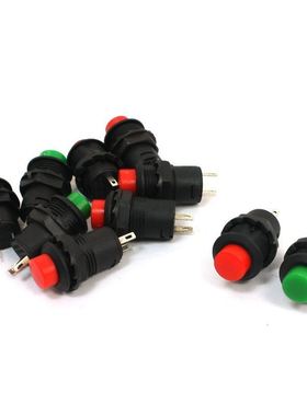 10 x With Momentary Round Head Panel Mount SPST 2 Pin Push B