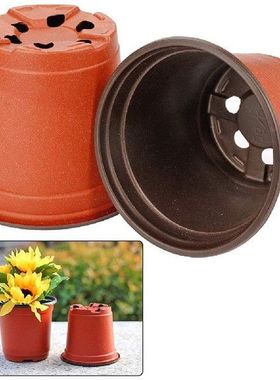 100 Pcs 4 Inch Planting Pots Plastic Seedling Tray Plant
