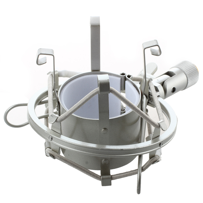 Silver Metal miniphone Stand miniphone Shock Mount with Scre