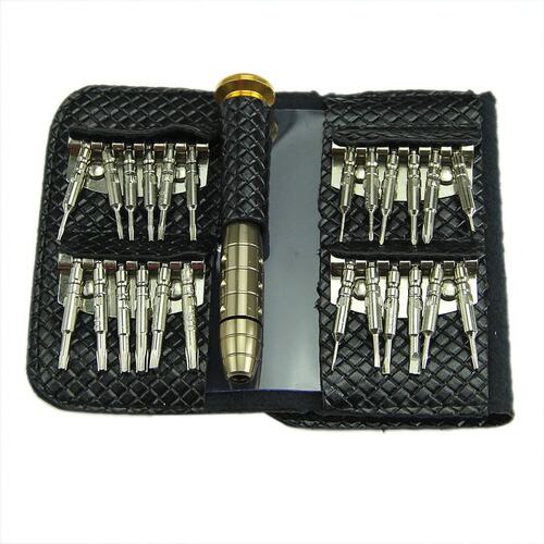 25 in 1 Pocket Precision Screwdriver Wallet Repair Tools Kit