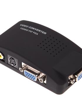 Video to VGA Converter with S-Video AV VGA In VGA Out Switch