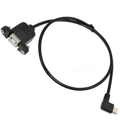0.5m  USB 2.0 B female panel mount to mini 5pin male extensi