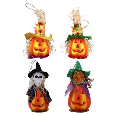 Lighted Halloween Pumpkin Lantern Celebration Decoration