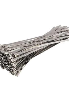 100pcs 7.9 Inches Exhaust Wrap Coated Locking Cable Zip Ties