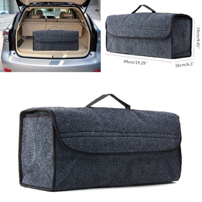 K Grey Large Anti-Slip Car Trunk Boot Storage Organiser Case
