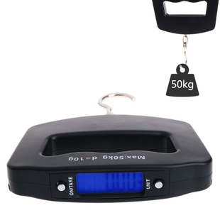 Hand-held Scale 50Kg Baggage Fish Hook Hanging Electronic Sc