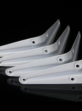 4pcs Wall Shelf Brackets Braces Iron White 10x12.5cm