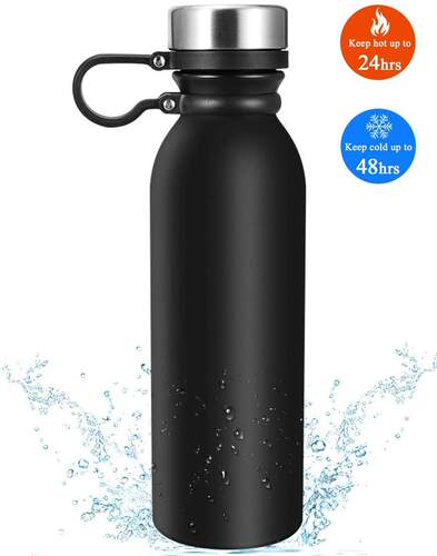 Insulated Water Bottle 20 oz Vacuum Thermo Flask 18/8